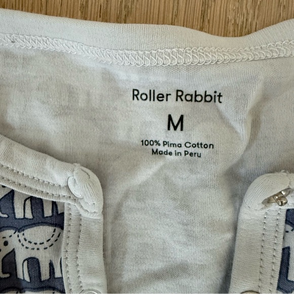 Roller Rabbit Women’s Elephant Print Pajamas Sz M - Picture 5 of 6